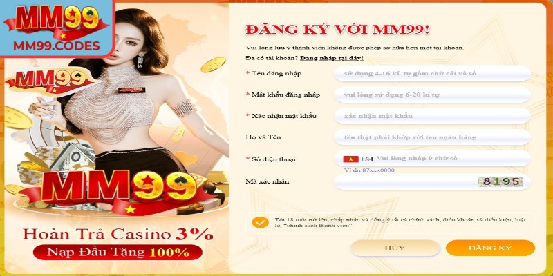 Thông tin cá nhân cung cấp cần chính xác, đầy đủ