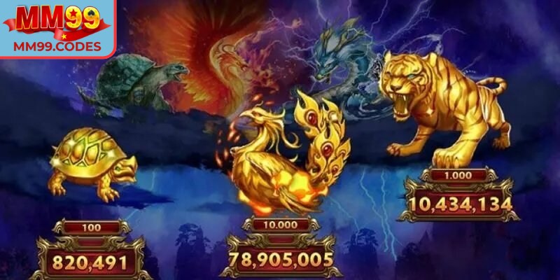 Kho báu tứ linh MM99: Slot thần thoại với phần thưởng lớn 1 Khái quát chi tiết về kho báu tứ linh MM99