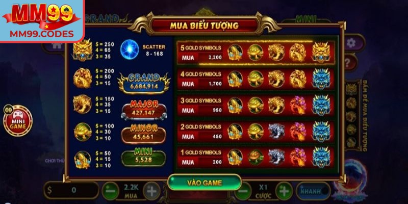 Kho báu tứ linh MM99: Slot thần thoại với phần thưởng lớn 3 Tham gia kích hoạt vòng quay kho báu ẩn