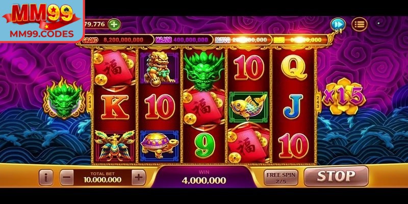 Kho báu tứ linh MM99: Slot thần thoại với phần thưởng lớn 2 Trò chơi nổi bật với những ưu thế khủng